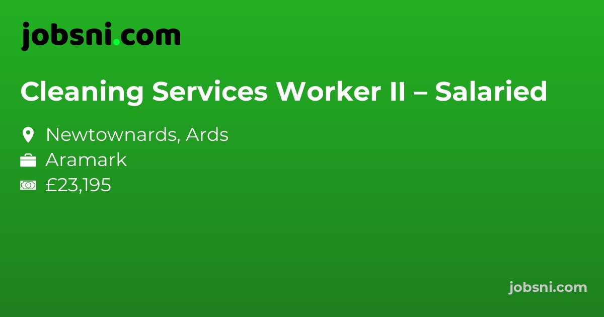 Cleaning Services Worker II – Salaried