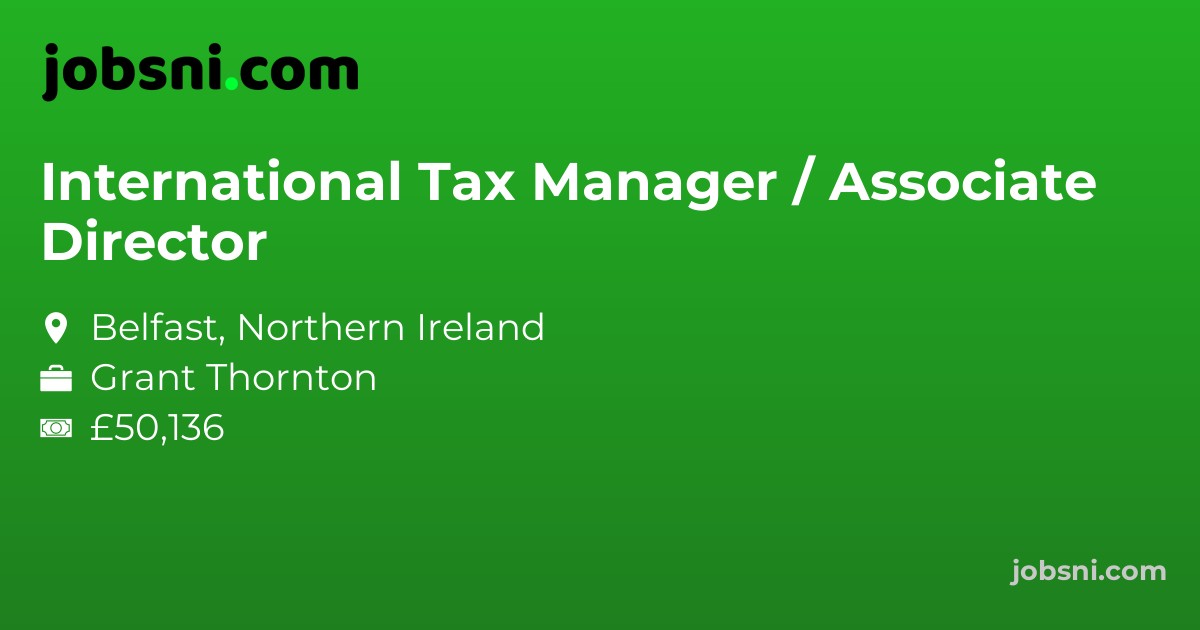 International Tax Manager / Associate Director