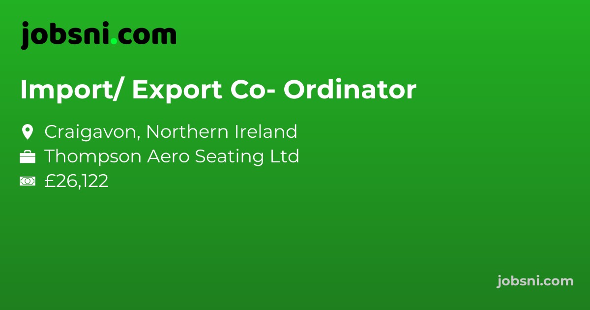 Import/ Export Co- Ordinator