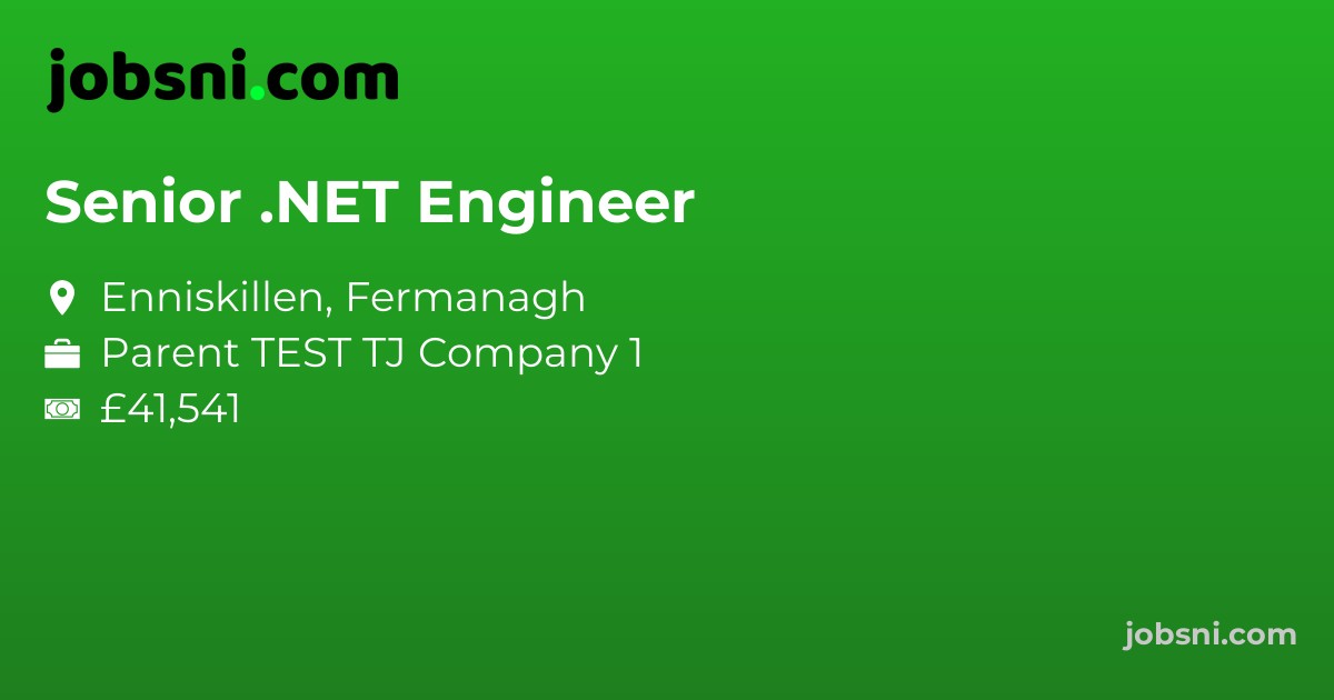 Senior .NET Engineer