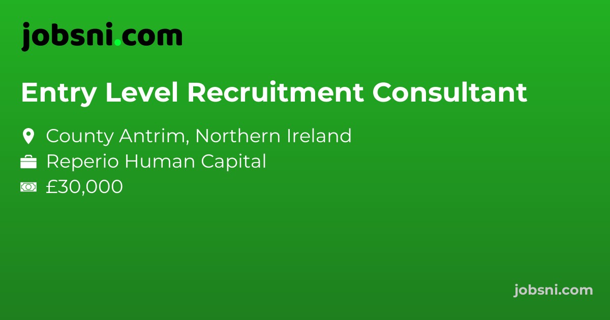 Entry Level Recruitment Consultant