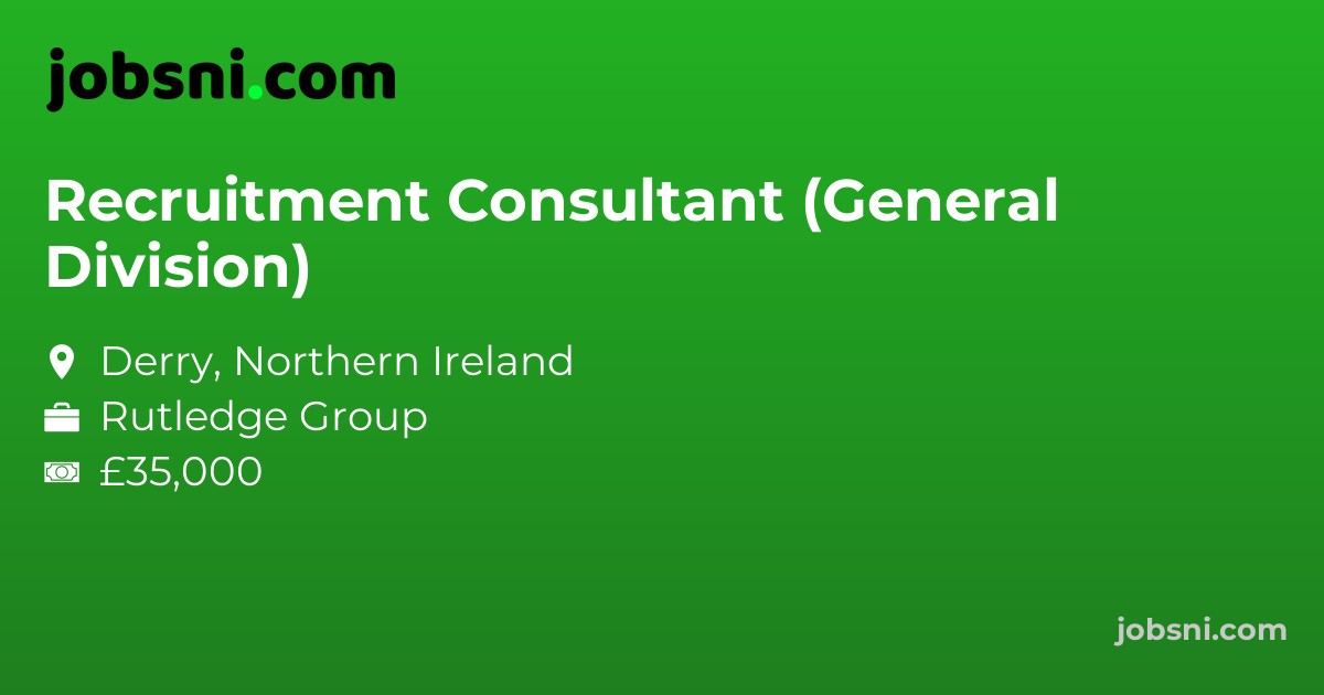 Recruitment Consultant (General Division)