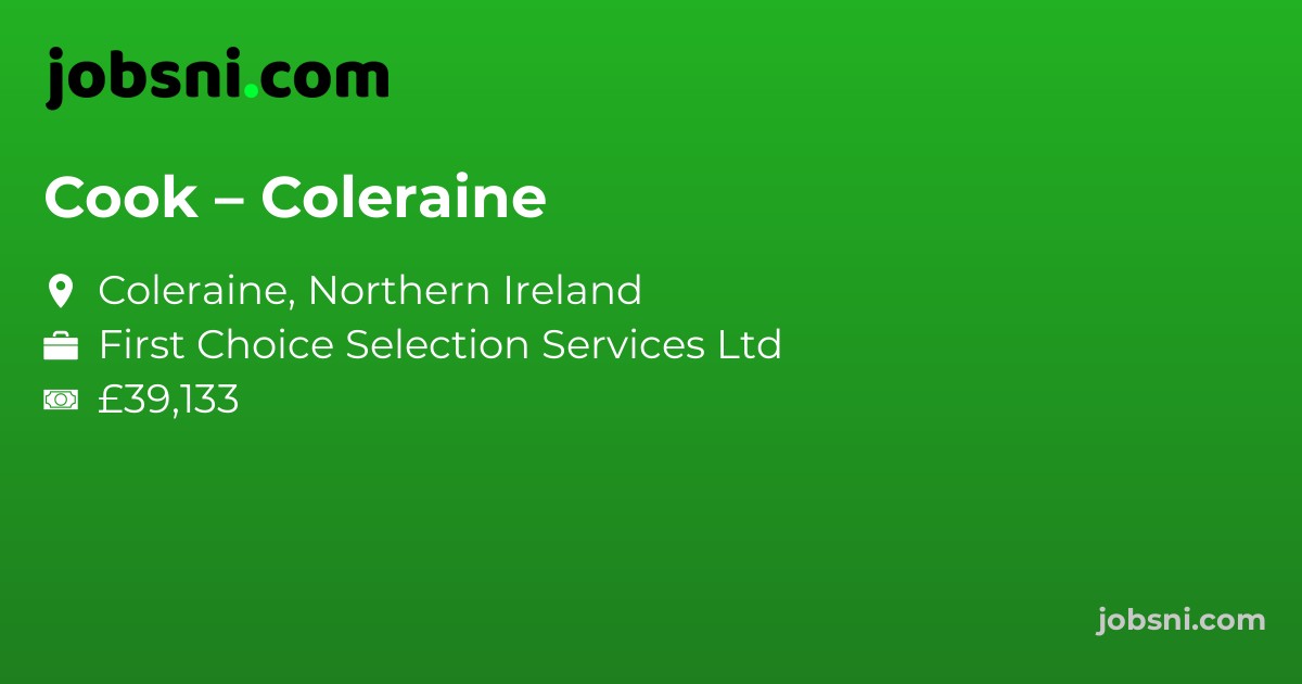 Cook – Coleraine