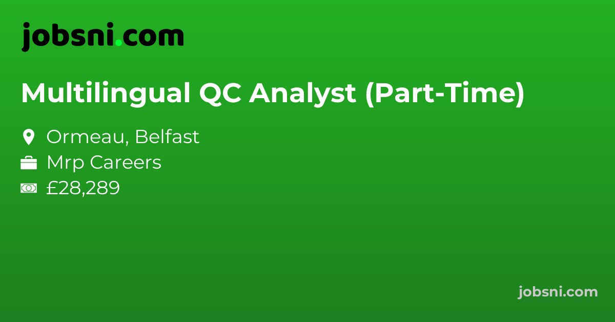 Multilingual QC Analyst (Part-Time)
