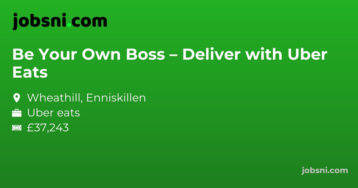 Be Your Own Boss – Deliver with Uber Eats