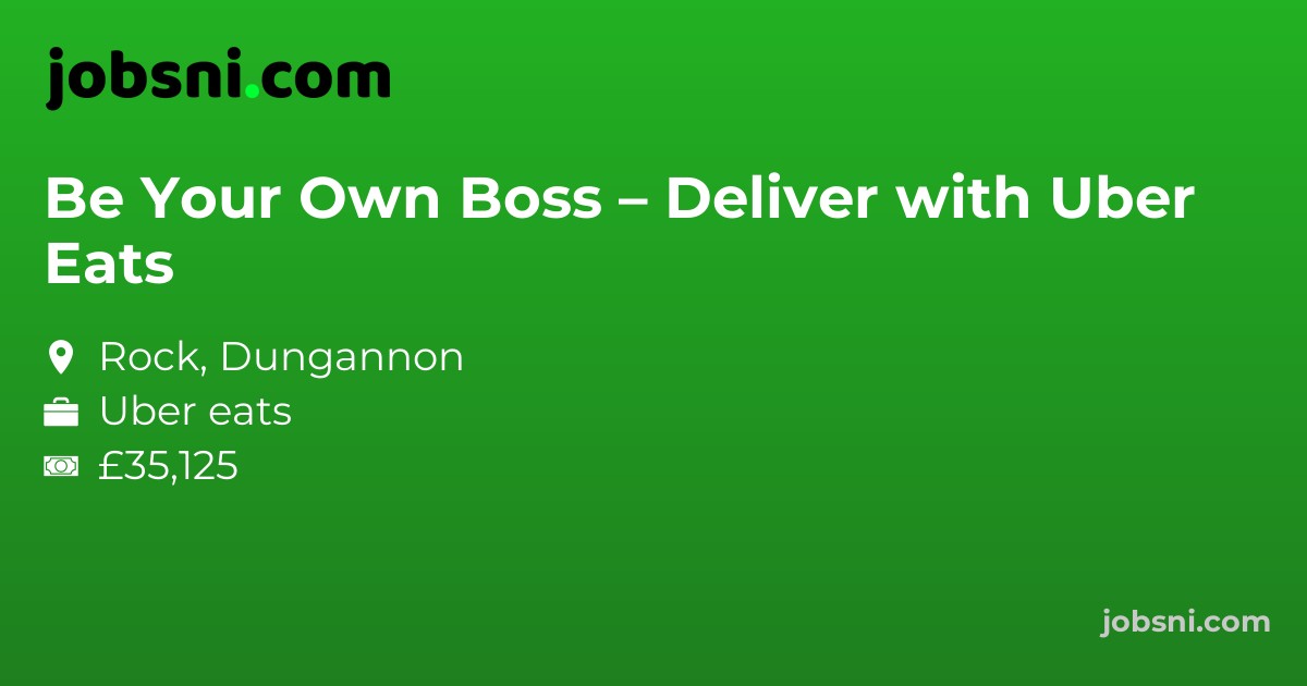 Be Your Own Boss – Deliver with Uber Eats
