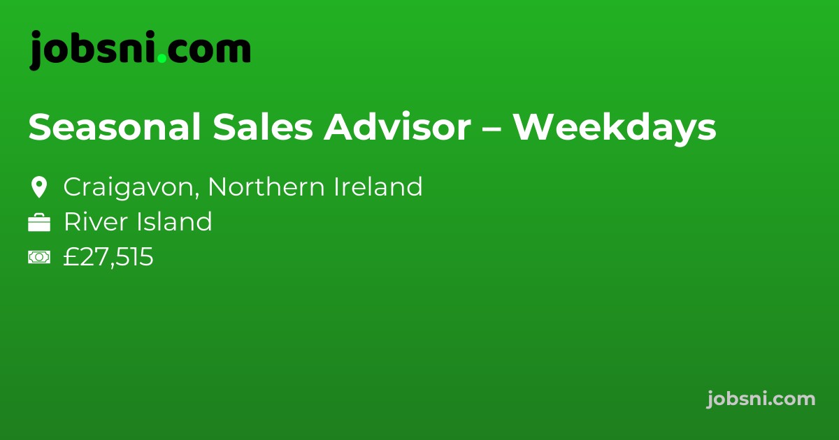 Seasonal Sales Advisor – Weekdays