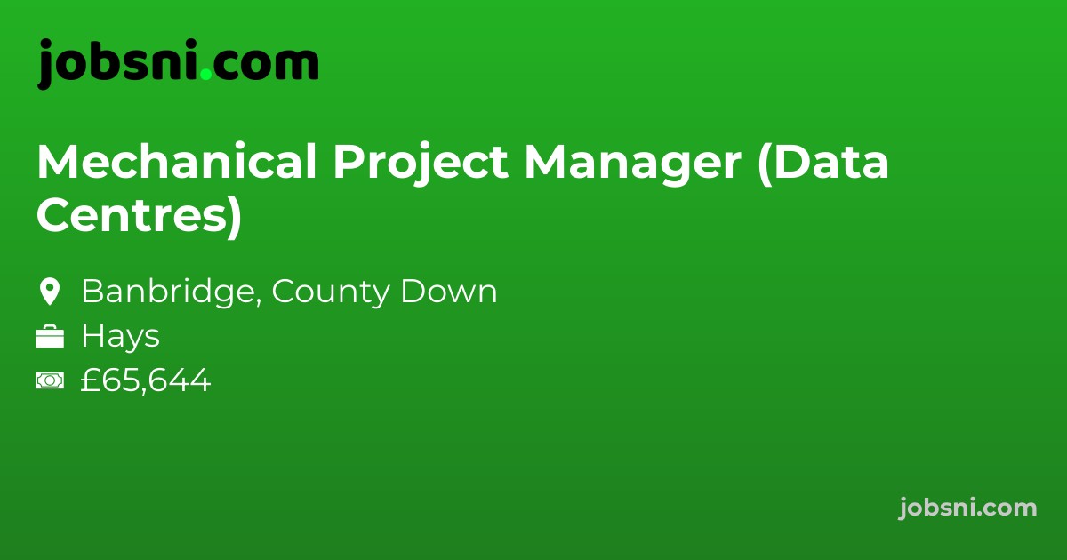 Mechanical Project Manager (Data Centres)