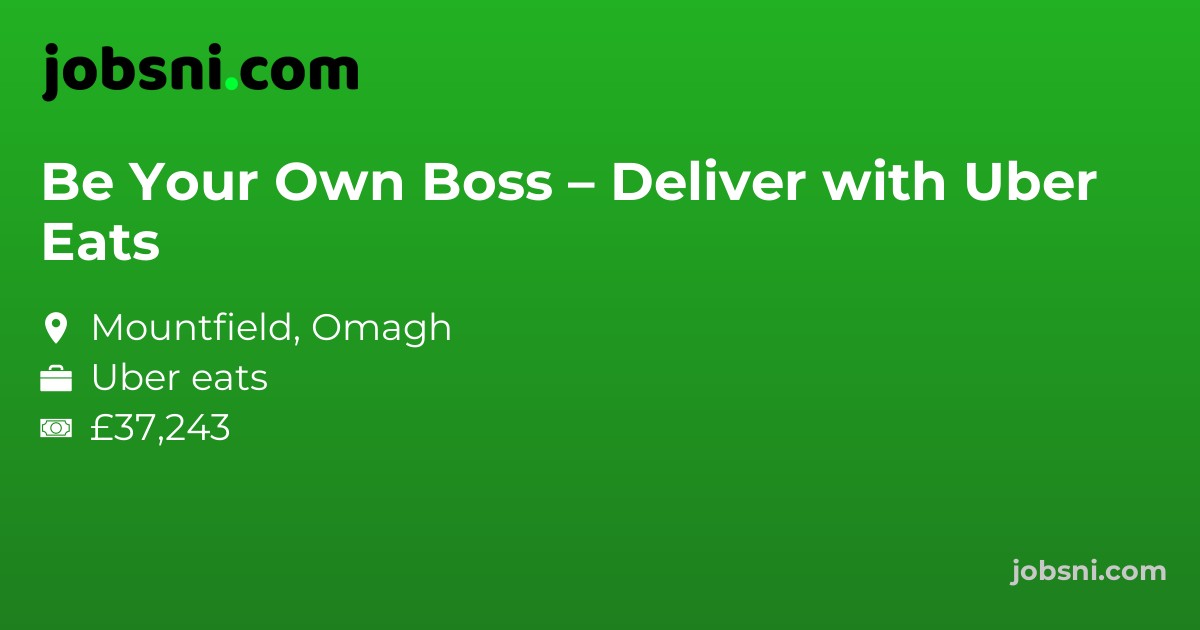 Be Your Own Boss – Deliver with Uber Eats