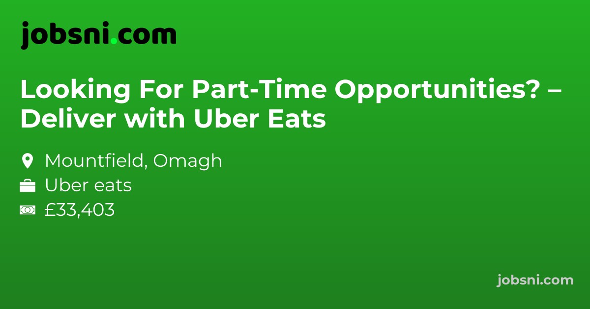 Looking For Part-Time Opportunities? – Deliver with Uber Eats