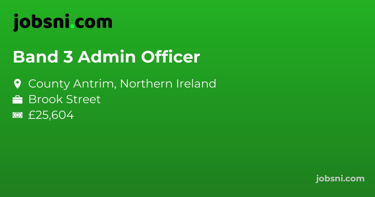 Band 3 Admin Officer