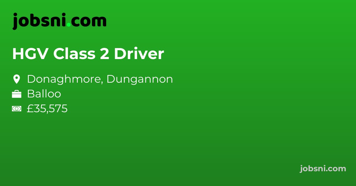 HGV Class 2 Driver