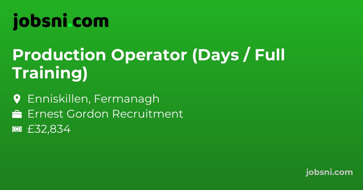 Production Operator (Days / Full Training)