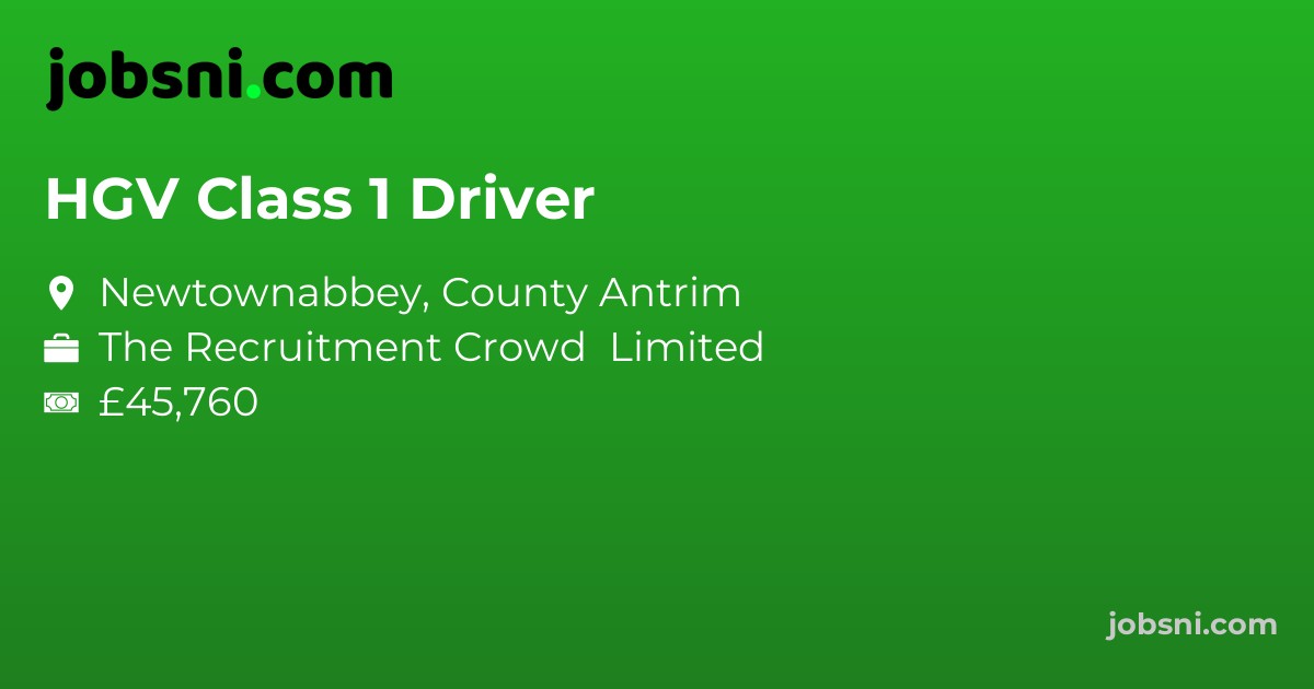 HGV Class 1 Driver
