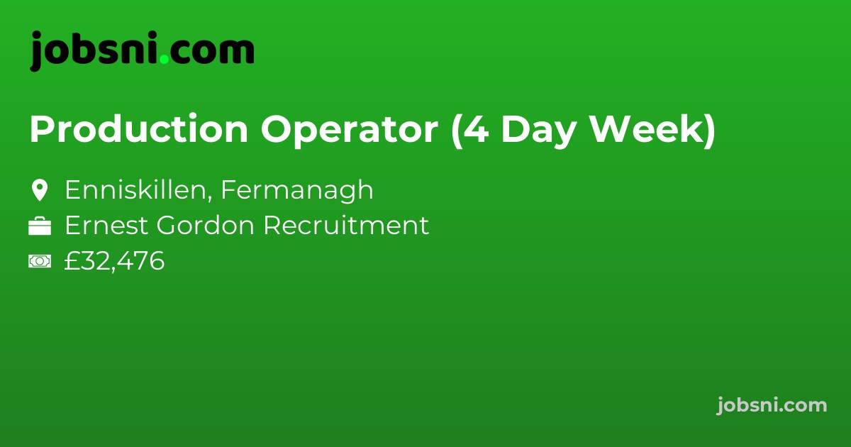 Production Operator (4 Day Week)