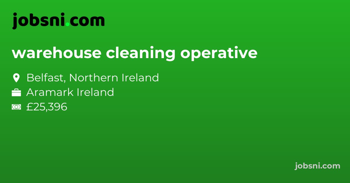 warehouse cleaning operative