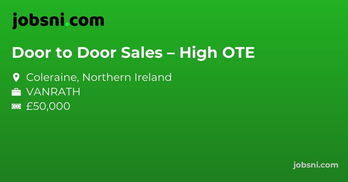 Door to Door Sales – High OTE