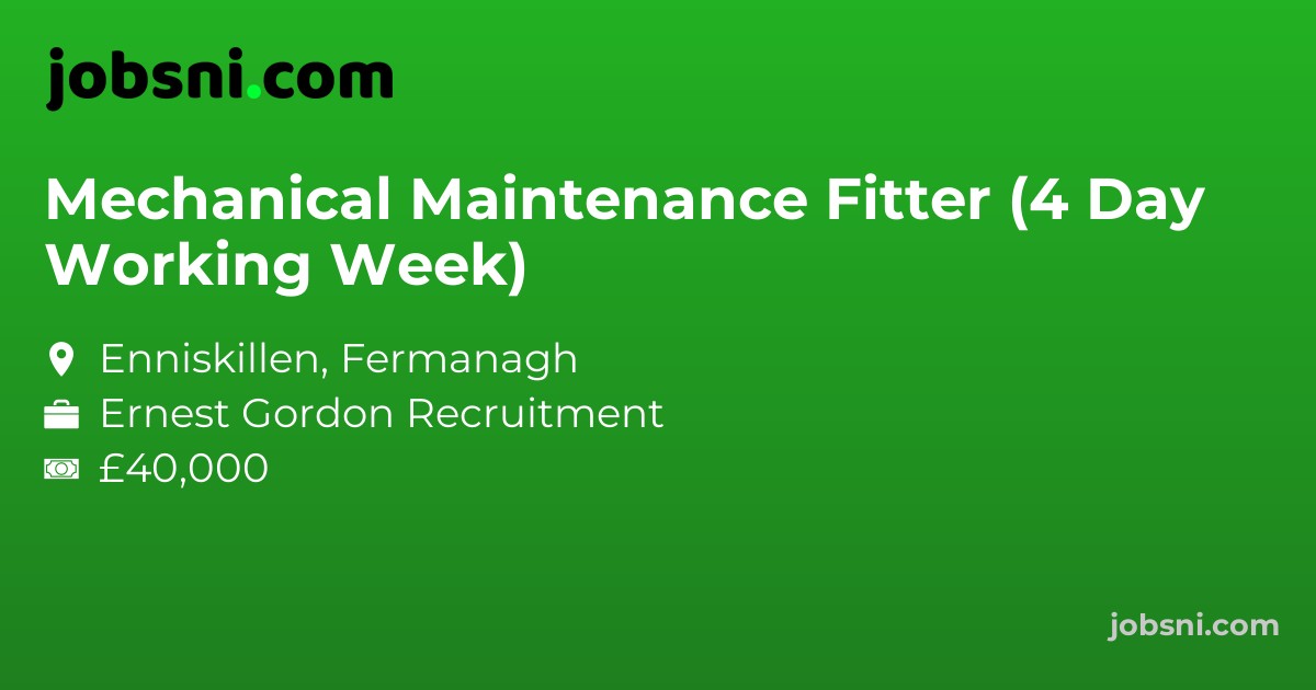 Mechanical Maintenance Fitter (4 Day Working Week)