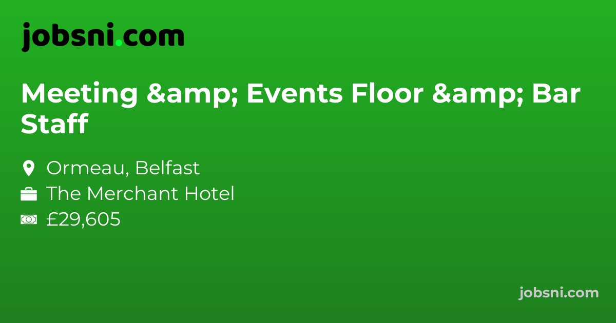 Meeting & Events Floor & Bar Staff