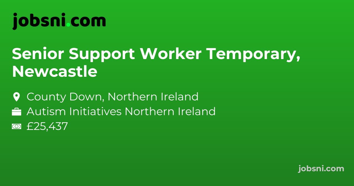 Senior Support Worker Temporary, Newcastle
