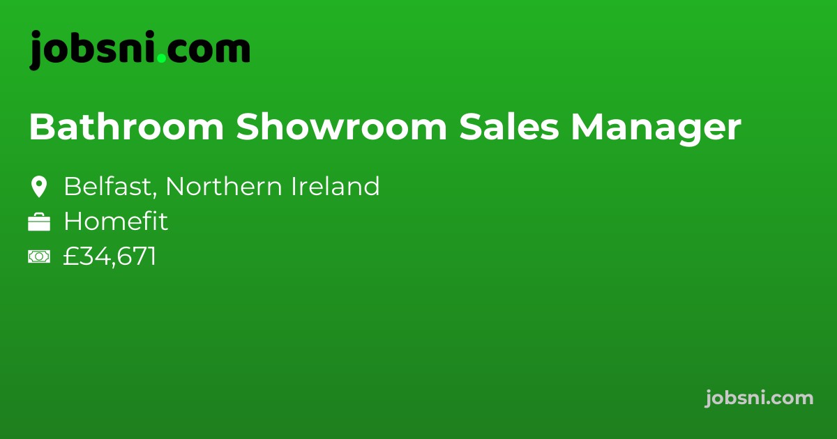 Bathroom Showroom Sales Manager