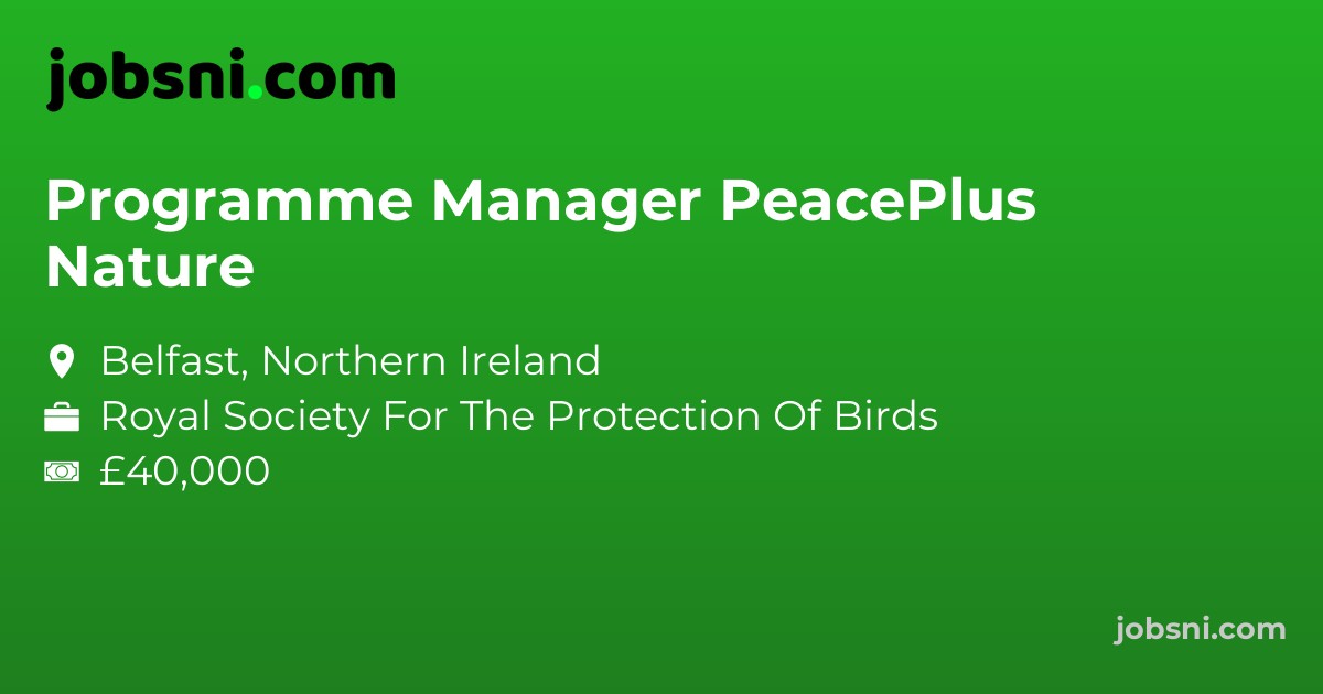 Programme Manager PeacePlus Nature