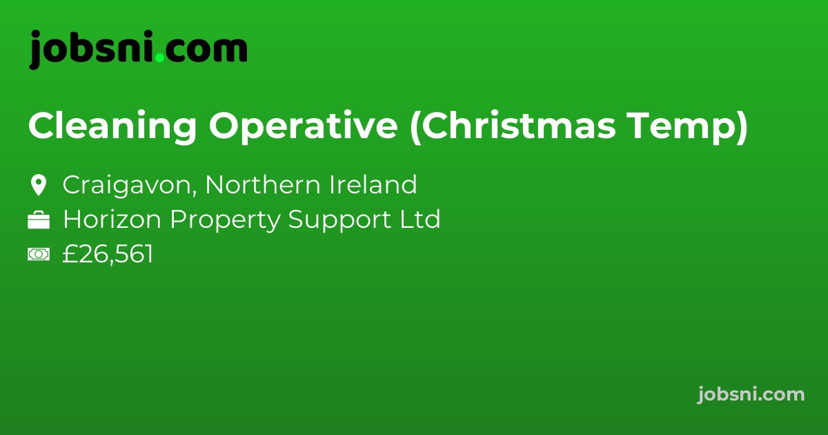 Cleaning Operative (Christmas Temp)