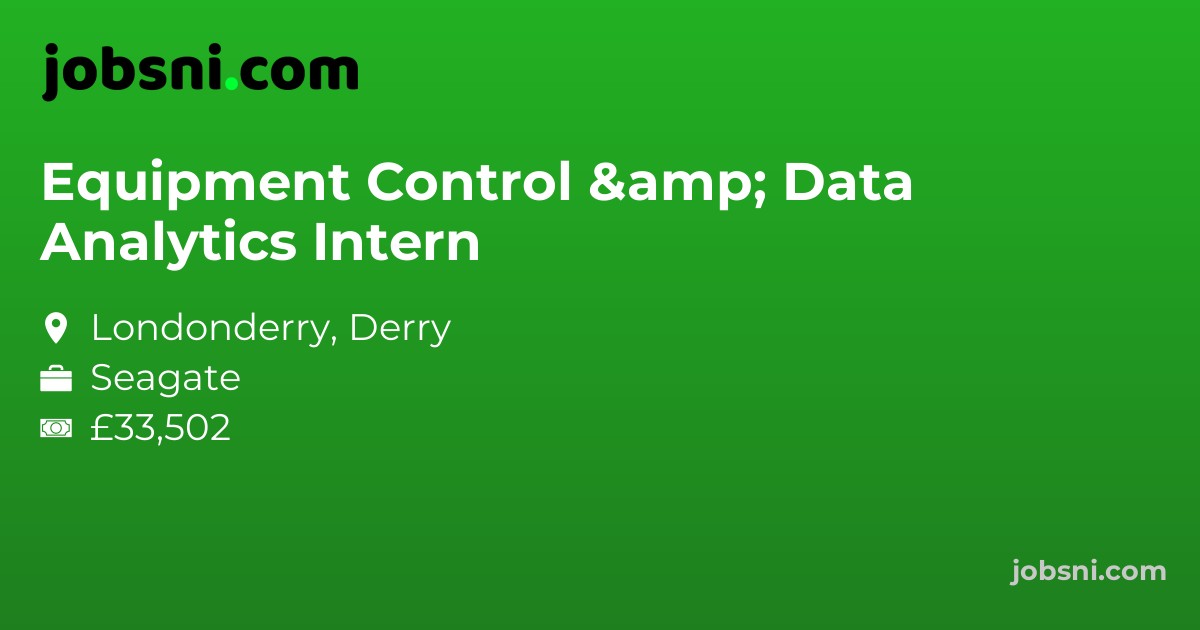 Equipment Control & Data Analytics Intern