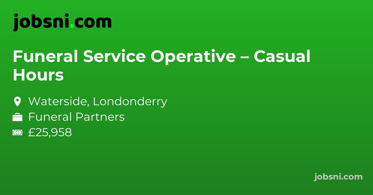 Funeral Service Operative – Casual Hours