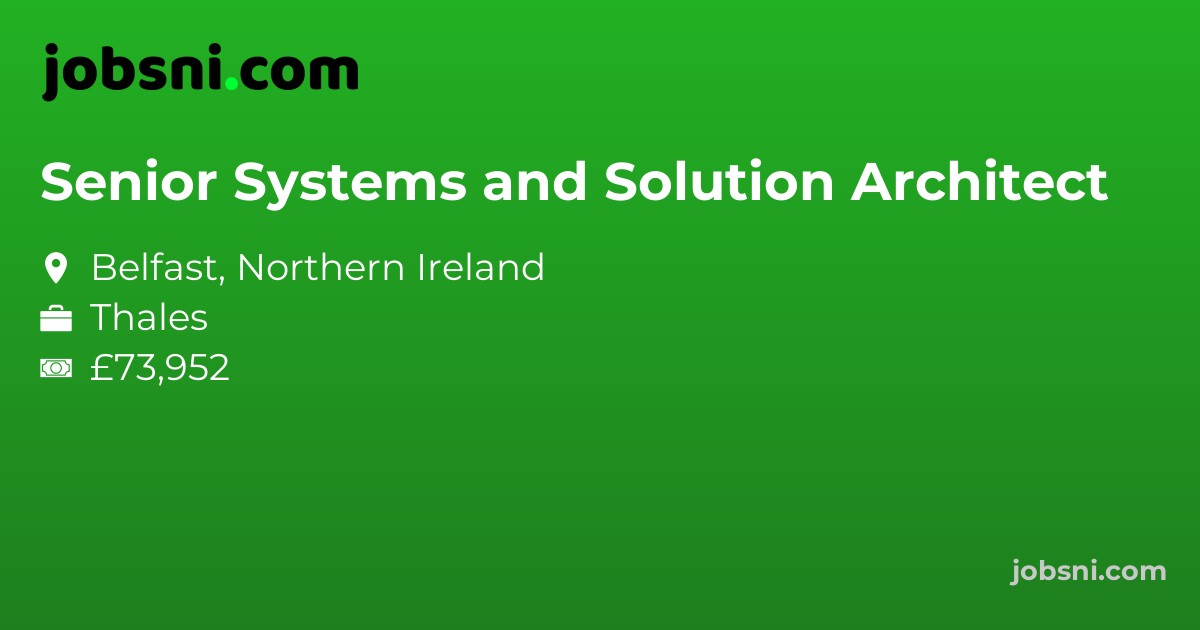 Senior Systems and Solution Architect