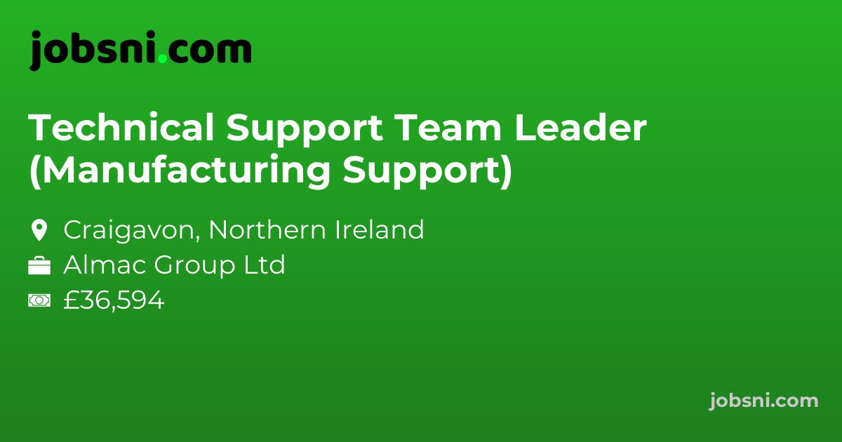 Technical Support Team Leader (Manufacturing Support)