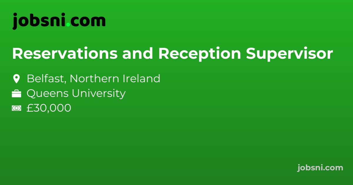 Reservations and Reception Supervisor