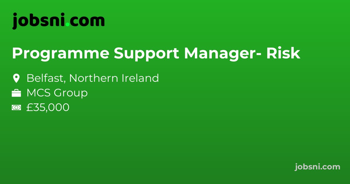 Programme Support Manager- Risk
