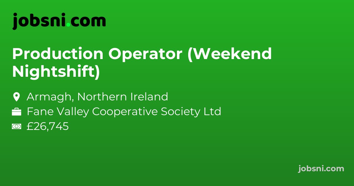 Production Operator (Weekend Nightshift)