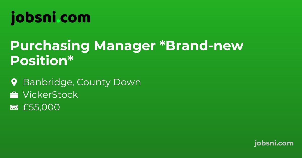 Purchasing Manager *Brand-new Position*