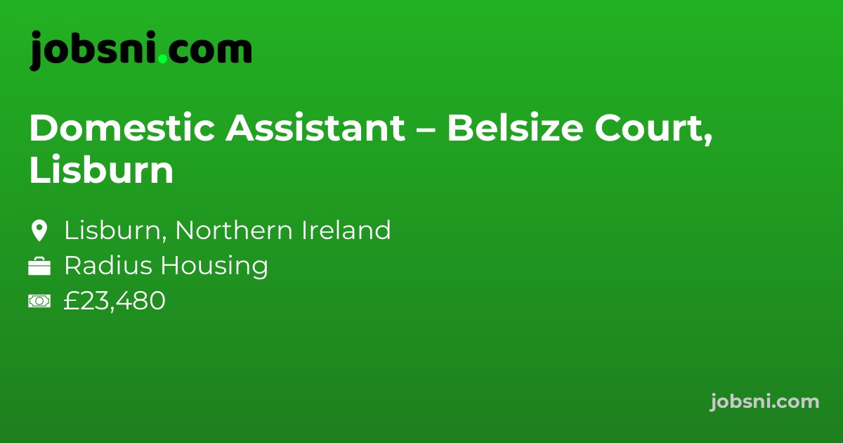 Domestic Assistant – Belsize Court, Lisburn
