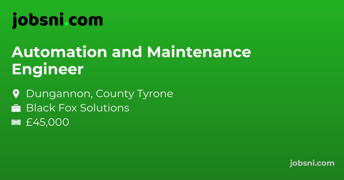 Automation and Maintenance Engineer