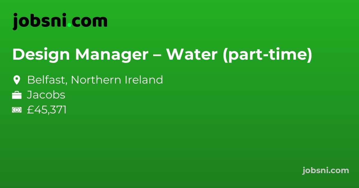 Design Manager – Water (part-time)