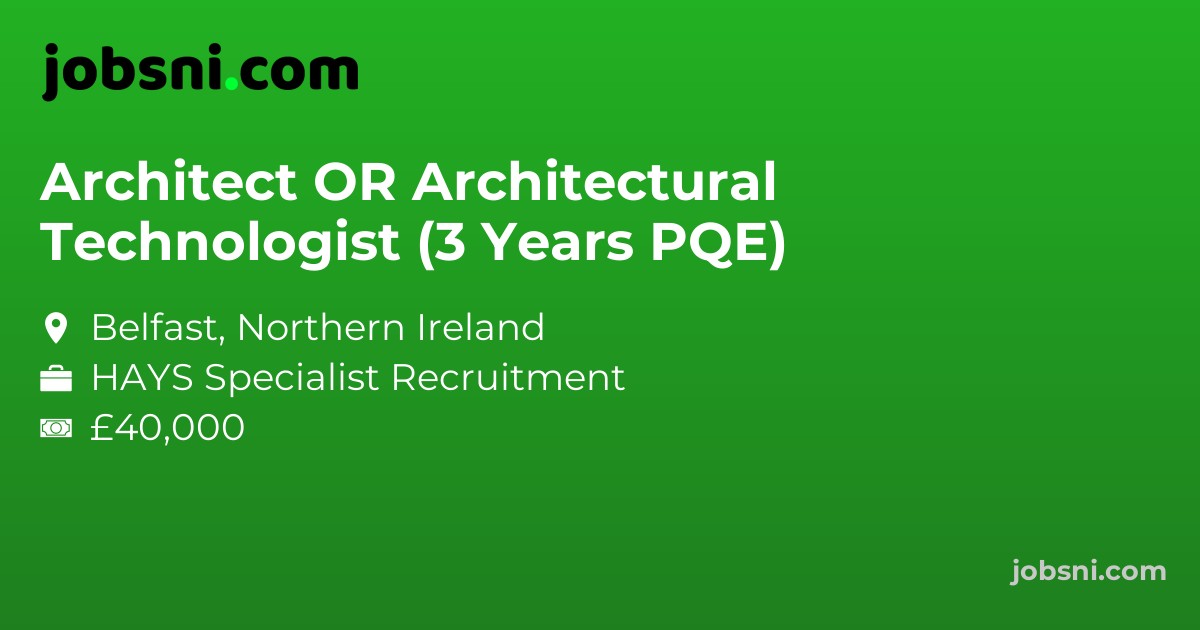 Architect OR Architectural Technologist (3 Years PQE)