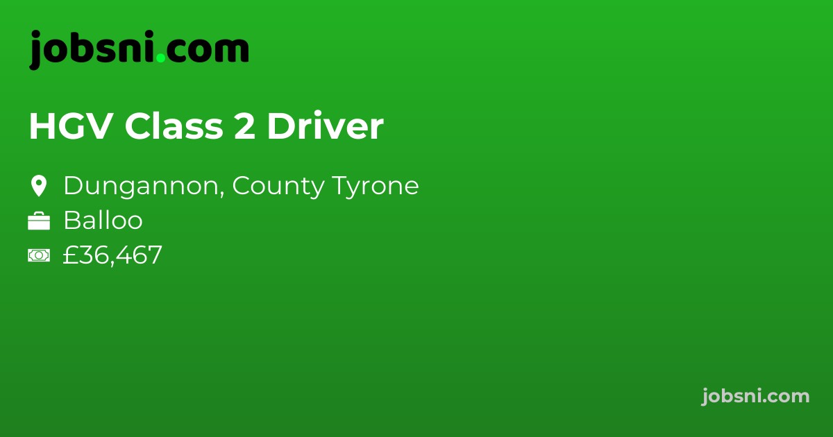 HGV Class 2 Driver