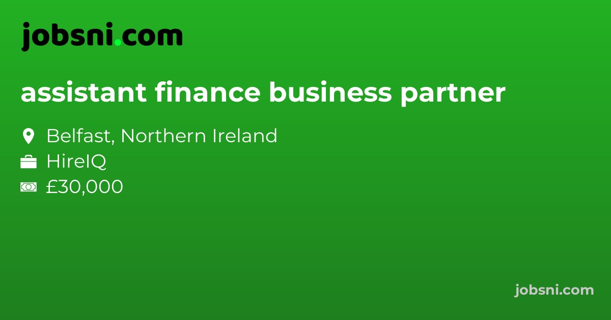 assistant finance business partner