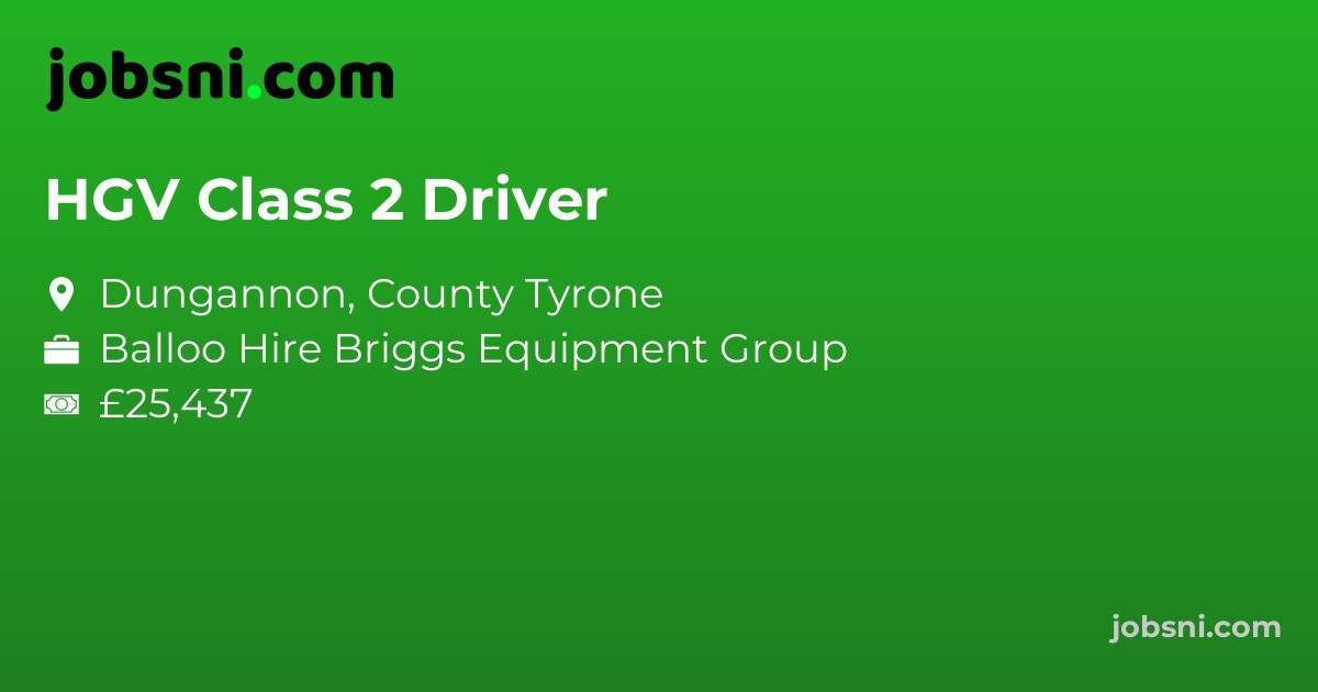 HGV Class 2 Driver