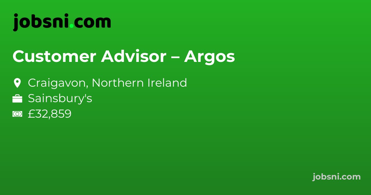 Customer Advisor – Argos